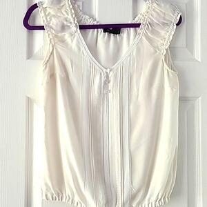 WHBM sleeveless silk blouse